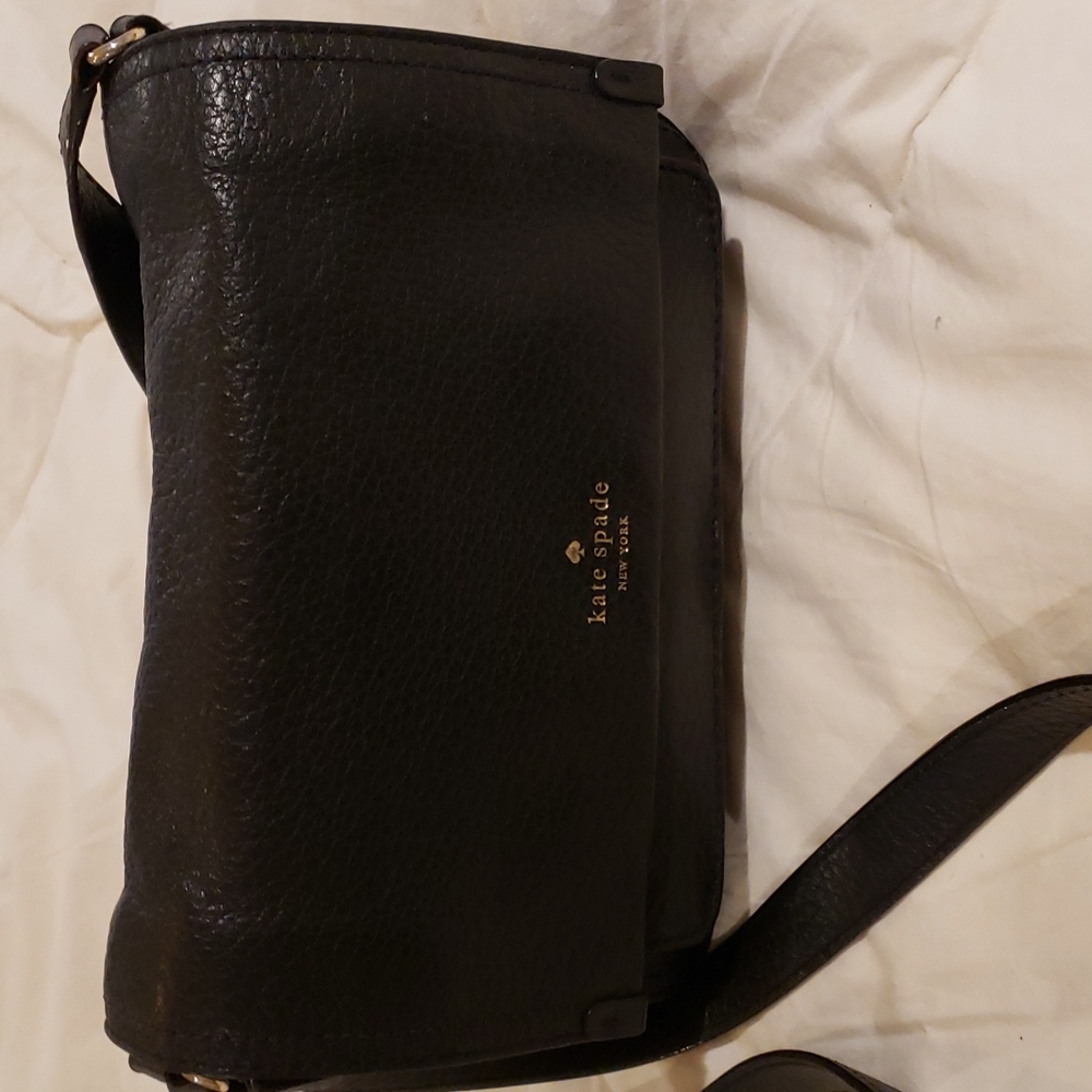 Kate Spade Black Leather Crossbody Bag